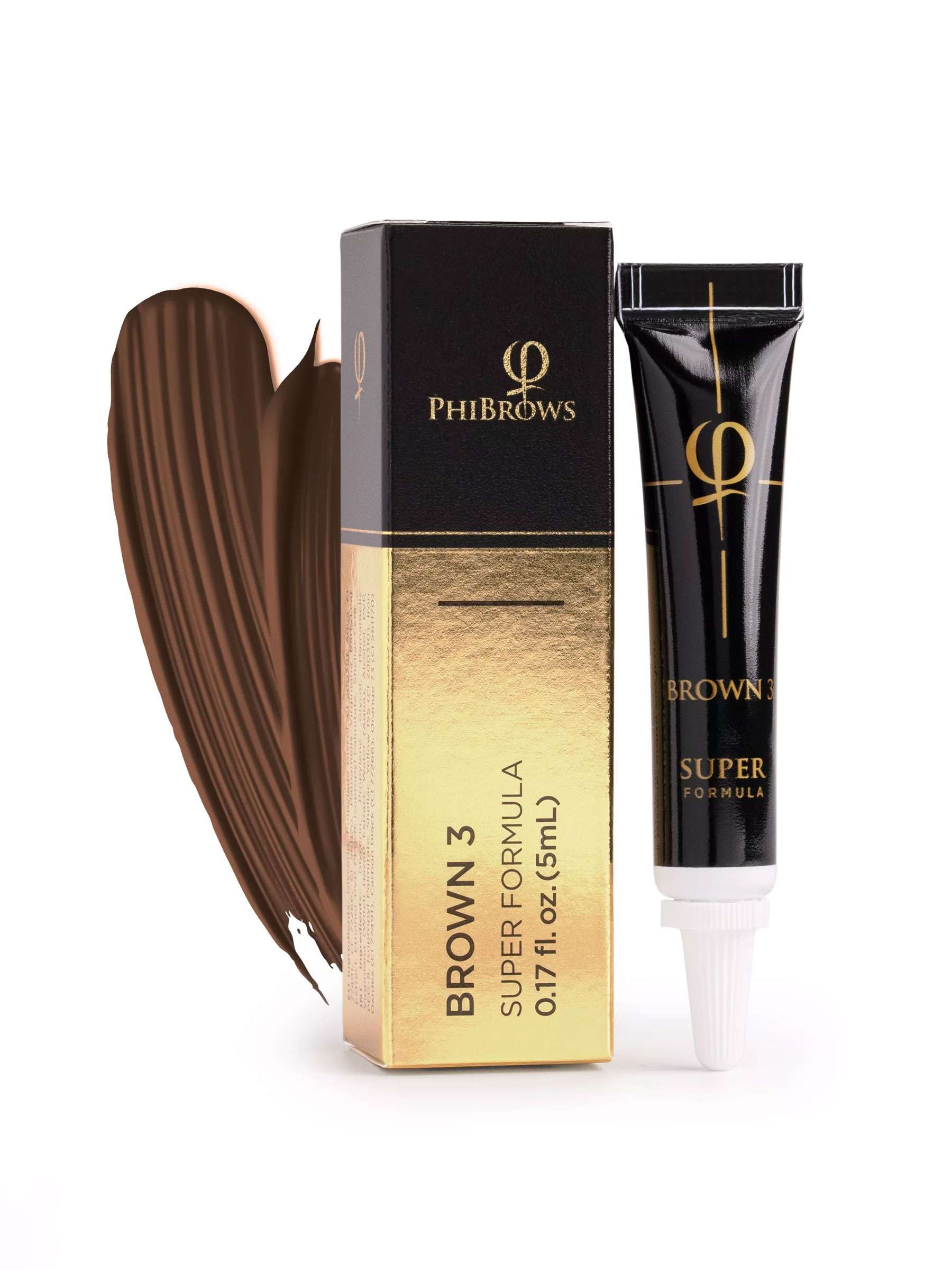 Brown 3 PhiBrows SUPER Pigment 5ml - PhiProducts USA